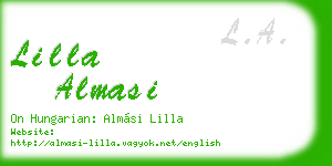 lilla almasi business card